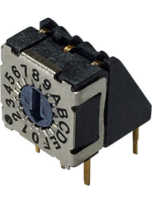 RND Components - RND 210-00142 - Rotary DIP switch HEX 3+3, RND 210-00142, RND Components