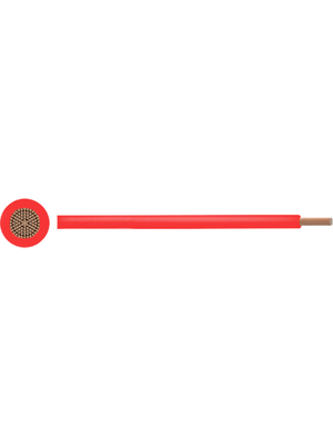 RND Cable - RND 475-00220 - Stranded wire, 2.50 mm2, red Copper LSZH, RND 475-00220, RND Cable