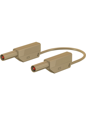 Staeubli Electrical Connectors - SLK410-E/N/SIL 50cm braun/brown - Test lead 50 cm brown, SLK410-E/N/SIL 50cm braun/brown, St?ubli Electrical Connectors