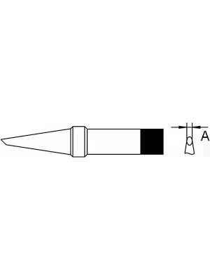 Weller - PT AA8 - Soldering tip Round shape beveled, PT AA8, Weller