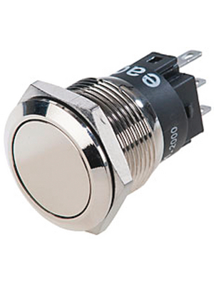 EAO - 82-5151.2000 - Pushbutton Switch stainless steel 19 mm 250 VAC 3 A 1 change-over (CO), 82-5151.2000, EAO