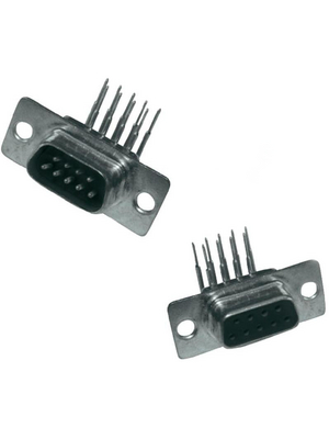 MH Connectors - MHDD09-M-T-B-S-RBM - D-Sub Plug, Solder Pins, 90 9P, Male, MHDD09-M-T-B-S-RBM, MH Connectors