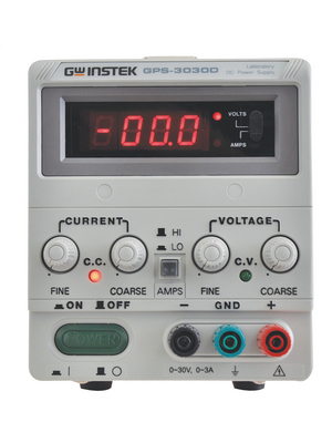GW Instek - GPS-3030D(S) - Laboratory Power Supply 1 Ch. 0...30 VDC 3 A, GPS-3030D(S), GW Instek