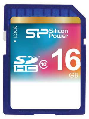 Silicon Power - SP016GBSDH010V10 - SDHC Class 10 SD card 16 GB, SP016GBSDH010V10, Silicon Power