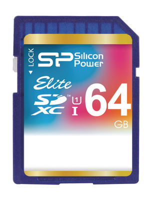 Silicon Power - SP064GBSDXAU1V10 - Elite UHS-1 Class 10 SD card 64 GB, SP064GBSDXAU1V10, Silicon Power