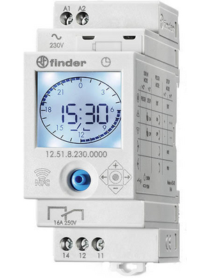 Finder - 12.51.8.230.0000 - Time clock relay, 12.51.8.230.0000, Finder