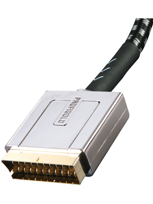 Profigold - OXYV7101 - SCART video cable 1.00 m black/grey, OXYV7101, Profigold