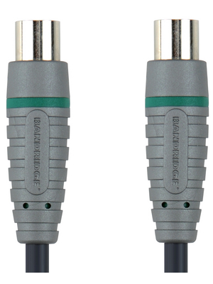 Bandridge - BVL8005 - Coax cable, digital 5.00 m IEC-Plug / IEC-Plug, BVL8005, Bandridge