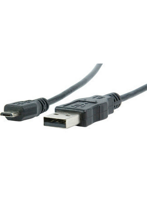 Valueline - CABLE-167-1.8 - USB 2.0  Micro-USB 2.0 cable 1.80 m black, CABLE-167-1.8, Valueline