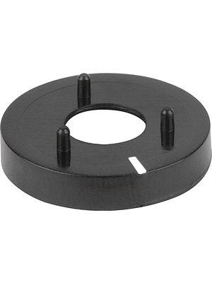 Mentor - 331.130 - Nut cover with line 14.5 mm black, 331.130, Mentor