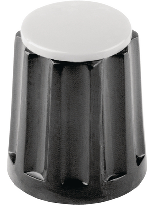 Mentor - 330.3 - Plastic rotary knob without line black 11.8 mm, 330.3, Mentor