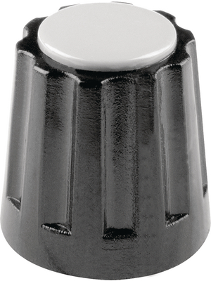 Mentor - 331.4 - Plastic rotary knob without line black 14.5 mm, 331.4, Mentor
