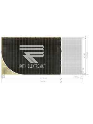 Roth Elektronik - RE310-S3 - Prototyping board CEM3 epoxy resin, RE310-S3, Roth Elektronik