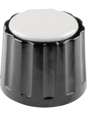 Mentor - 332.4 - Plastic rotary knob without line black 20 mm, 332.4, Mentor