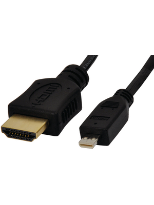 Maxxtro - BB-656-2 - HDMI - Micro HDMI cable "slim" m - m 2.00 m black, BB-656-2, Maxxtro