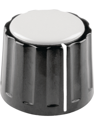 Mentor - 332.41 - Plastic rotary knob with line black 20 mm, 332.41, Mentor