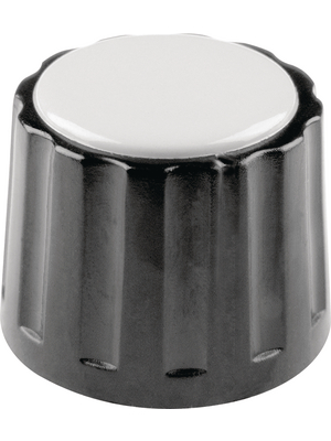 Mentor - 334.6 - Plastic rotary knob without line black 36 mm, 334.6, Mentor