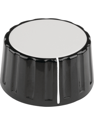 Mentor - 334.61 - Plastic rotary knob with line black 36 mm, 334.61, Mentor