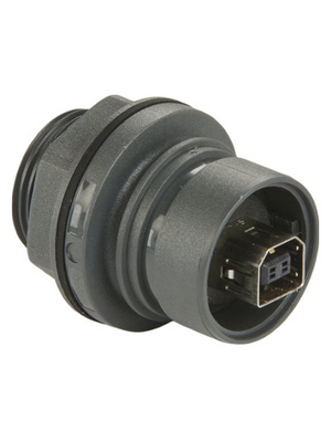 Bulgin - PXP6042/B - Coupler panel-mount USB B to USB A Poles 4, PXP6042/B, Bulgin