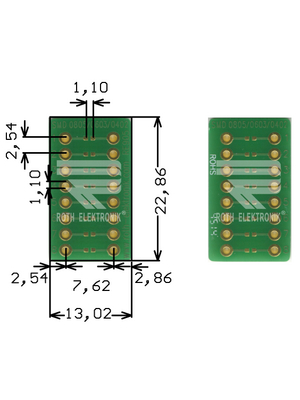 Roth Elektronik - RE905 - Prototyping board FR4 Epoxide + chem. Au, RE905, Roth Elektronik