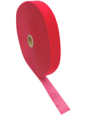 Fastech - T0601513391125 - Hook-and-loop fastener on reel red 25.0 m x15 mm, T0601513391125, Fastech