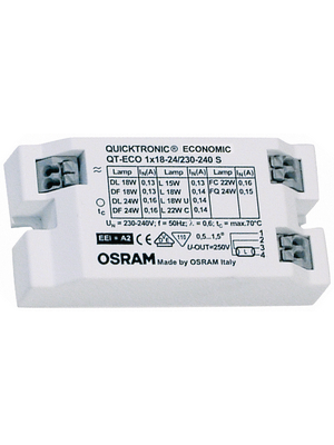 Osram - QT-ECO 1X18-24/220-240 S - Electronic control gear 18...24 W, QT-ECO 1X18-24/220-240 S, Osram