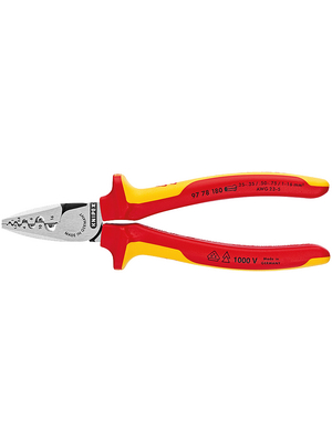 Knipex - 97 78 180 - Crimping pliers 254 g 0.25...16 mm2, 97 78 180, Knipex