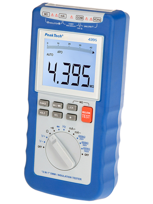PeakTech - PeakTech 4395 - Insulation tester 4 GOhm 250 VDC / 500 VDC / 1000 VDC 750 V, PeakTech 4395, PeakTech