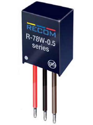 Recom - R-78W5.0-0.5 - DC/DC converter 2.5 W 5 VDC 0.5 A, R-78W5.0-0.5, Recom