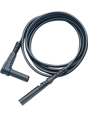 Staeubli Electrical Connectors - XMS-484 BLACK - Safety test lead ? 4 mm black 100 cm 1 mm2 CAT III, XMS-484 BLACK, St?ubli Electrical Connectors