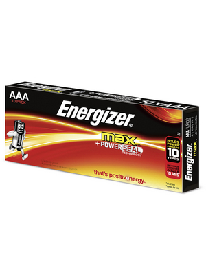 Energizer - ENR MAX E92 DP 10 - Primary battery 1.5 V LR03/AAA Pack of 10 pieces, ENR MAX E92 DP 10, Energizer