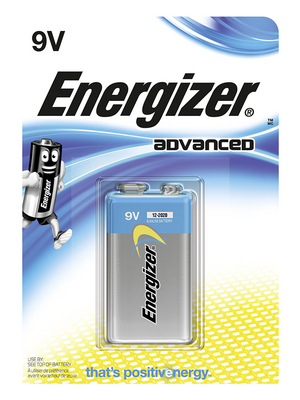 Energizer - ENR ADV 522 BP 1 - Primary battery 9 V 6LR61/9V, ENR ADV 522 BP 1, Energizer