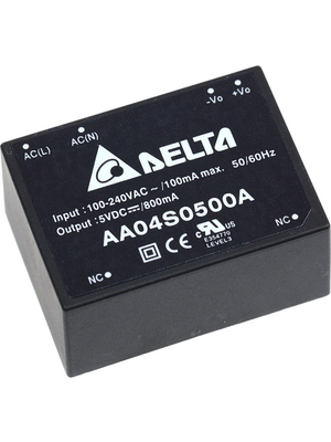 Delta-Electronics - AA04D0305A - Switching power supply 4 W 2 outputs, AA04D0305A, Delta-Electronics