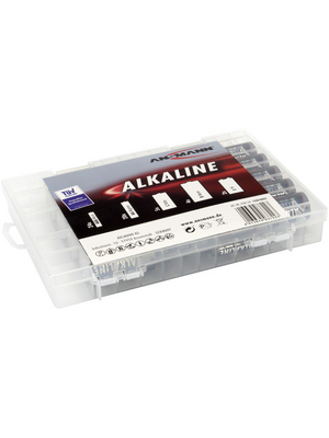 Ansmann - Red Alkaline Mix BOX55 - Primary battery, mix box 1.5 V / 9 V LR03 / LR6 / 6LR61/AAA / AA / C / D / 9V, Red Alkaline Mix BOX55, Ansmann