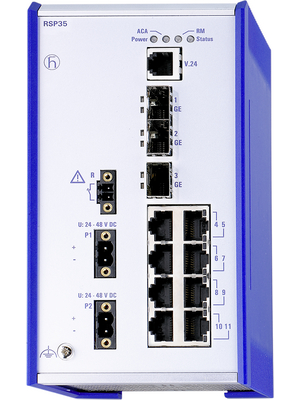 Belden Hirschmann - RSP35-08033O6TT-SCCY9HME2AXX.X.XX - Industrial Ethernet Switch 8x 10/100 RJ45 / 3x SFP, RSP35-08033O6TT-SCCY9HME2AXX.X.XX, Belden Hirschmann