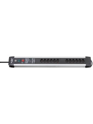 Brennenstuhl - 1391002608 - Outlet strip, 1 Switch / Over Voltage Protection, 12xType 13, 3 m, Type 12, 1391002608, Brennenstuhl