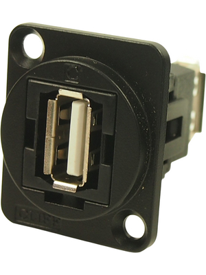 Cliff - CP30208NMB - USB Adapter in XLR Housing 1 x USB 2.0 B, 1 x USB 2.0 A 4P, CP30208NMB, Cliff