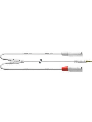 Cordial - CFY 1.8 WMM-SNOW - Y-Adapter Cable, CFY 1.8 WMM-SNOW, Cordial