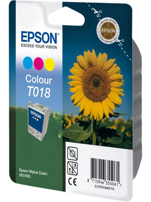 Epson - C13T018401 - Ink T018 multicoloured, C13T018401, Epson