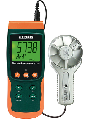 Extech Instruments - SDL300 - Vane Thermo-Anemometer 0.4...35 m/s 0...+70 C, SDL300, Extech Instruments