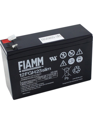 Fiamm - 12FGH23slim - Lead-acid battery 12 V 5 Ah, 12FGH23slim, Fiamm