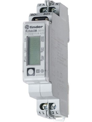 Finder - 7E.23.8.230.0010 - Energy meter Single phase 230 VAC 5 A, 7E.23.8.230.0010, Finder