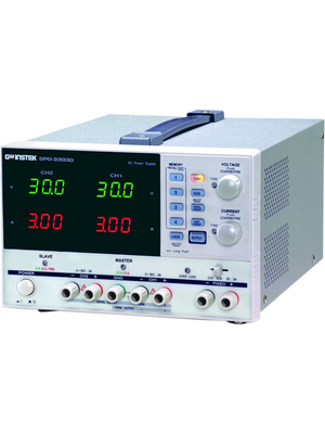 GW Instek - GPD-3303D - Laboratory Power Supply 3 Ch. 0...30 VDC 3 A / 0...30 VDC 3 A / 2.5...5 VDC 3 A, Programmable, GPD-3303D, GW Instek