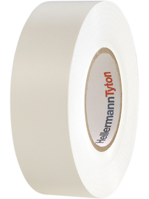 HellermannTyton - HTAPE-FLEX1000+19X20 PVC WH - PVC Insulation Tape white 19 mmx20 m, HTAPE-FLEX1000+19X20 PVC WH, HellermannTyton