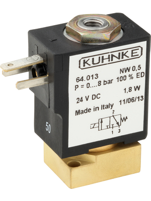 Kuhnke - 64.056 24VDC - Solenoid Valve 24 VDC 0...5 bar 3/2 NC 0.7 l/min, 64.056 24VDC, Kuhnke