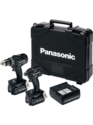 Panasonic Power Tools - EYC215LJ2G32 - Cordless driver and impact driver kit 18 V  / 5 Ah Li-Ion, EYC215LJ2G32, Panasonic Power Tools
