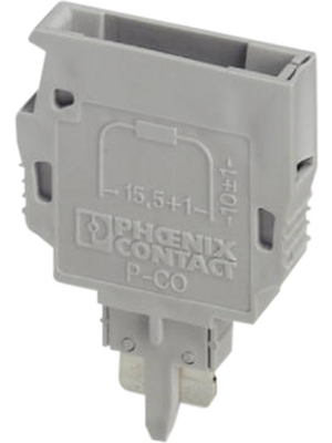 Phoenix Contact - P-CO 1N4007/L-R - Component connector N/A 24.2 x 5.2 x 33.3 mm grey, 3032460, P-CO 1N4007/L-R, Phoenix Contact