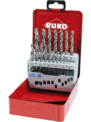 Ruko - 214214 - HSS twist drill set, 19-part, 214214, Ruko