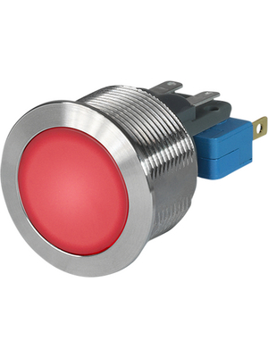 Schurter - 1241.8520 - Push-button Switch, vandal proof 22 mm 250 VAC 10 A 1 CO, 1241.8520, Schurter