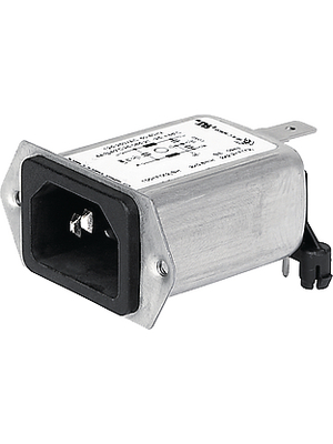 Schurter - 5120.4070.0 - Power inlet with filter 1 A 250 VAC, 5120.4070.0, Schurter